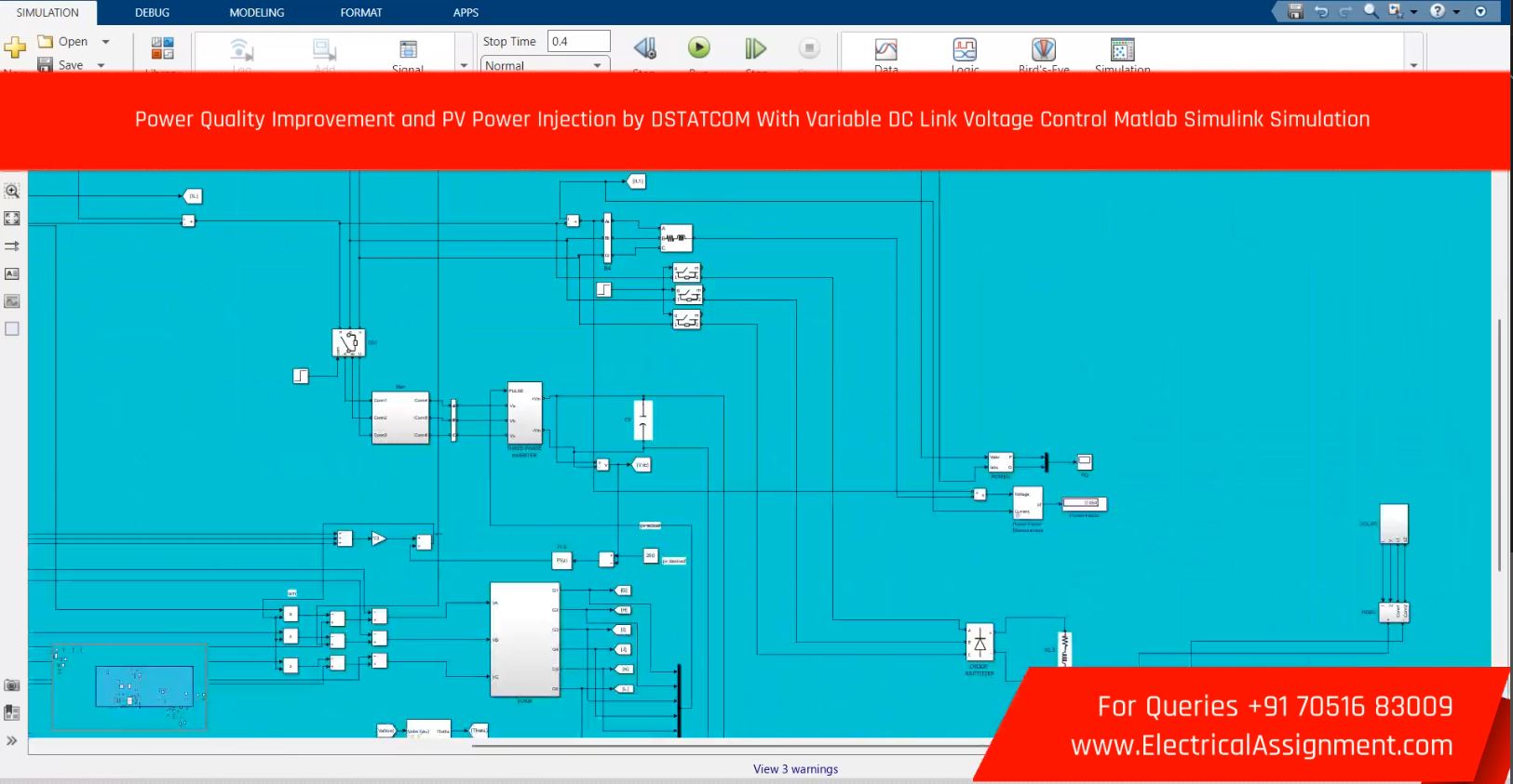 Fuzzy logic Control Power Quality Improvement and PV Power Injection by DSTATCOM Variable DC Link Voltage Control screenshot 7